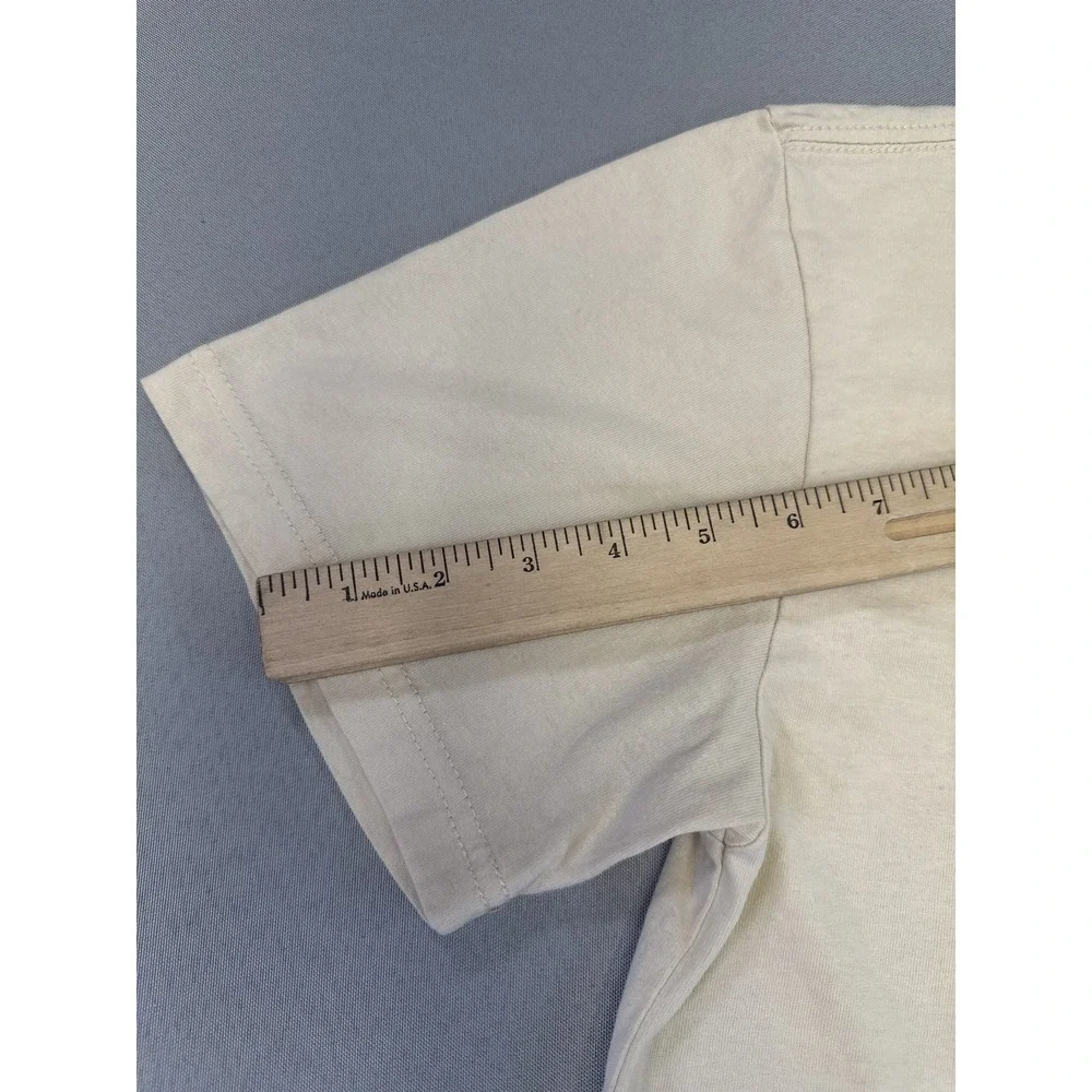 Pacsun Los Angeles Graphic Tee M Beige 100% Cotton Regular Fit Short City